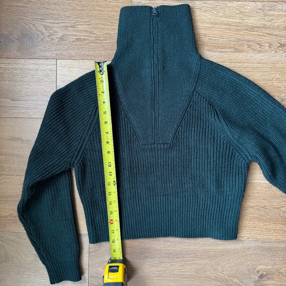 Wayf Nelle Half Zip Pullover in Forest Green | Size XS - Picture 6 of 7